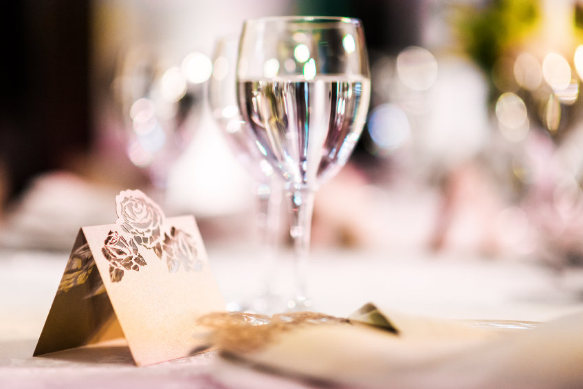 Wedding Table with Wine