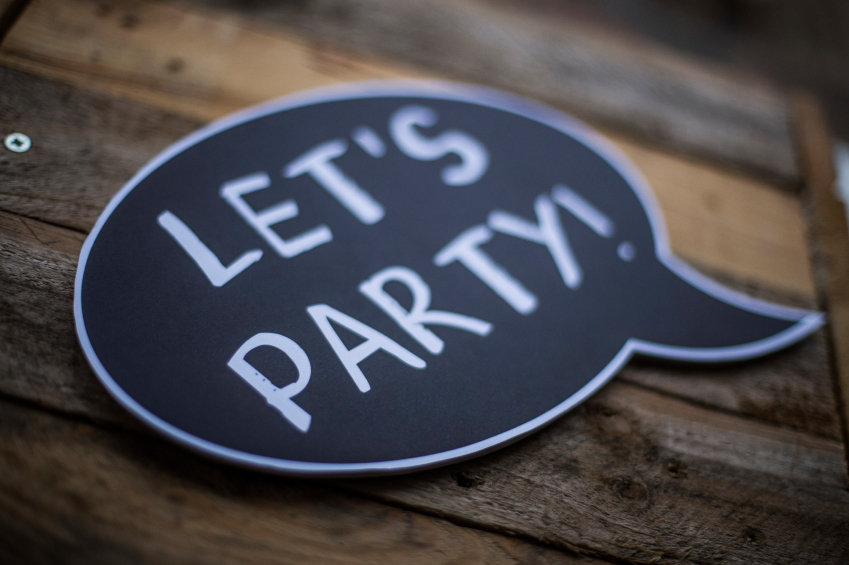 Speech bubble let's party! iStock_000077494787_Small